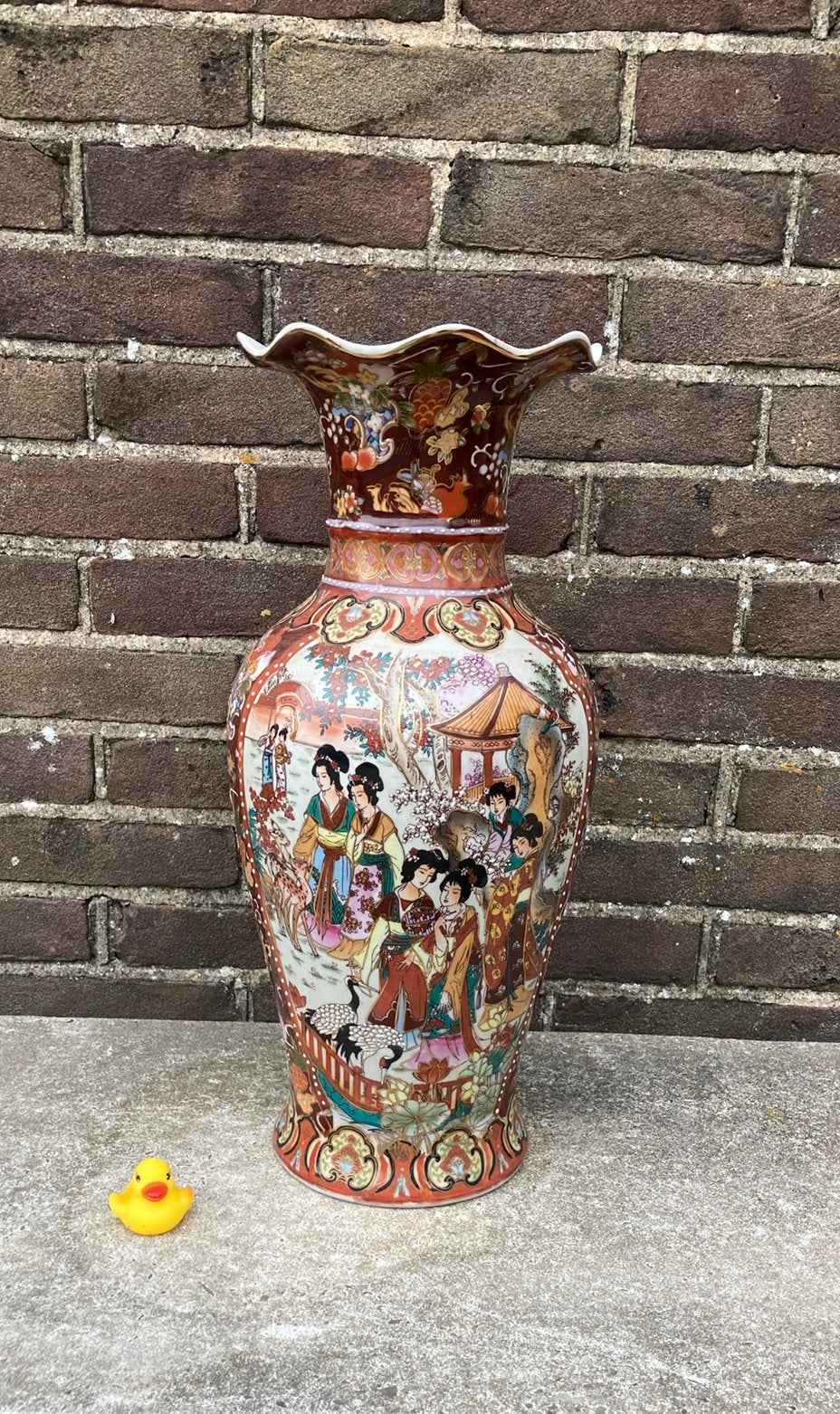 Vintage “Japanse “ porseleinen vaas, Antiek en Kunst, Ophalen