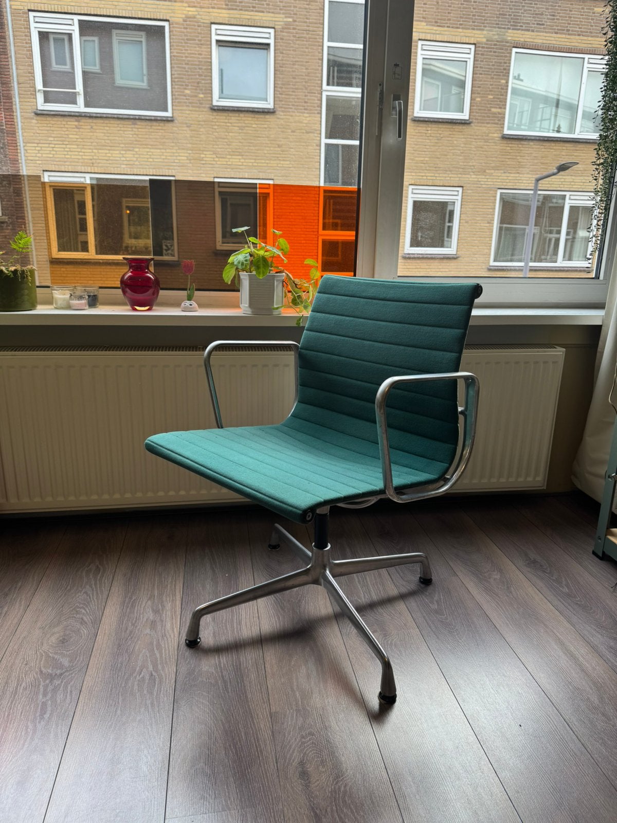 Vitra Eames EA108 Aluminium Chair – groen Hopsak, Ophalen, Gebruikt, Bureaustoel