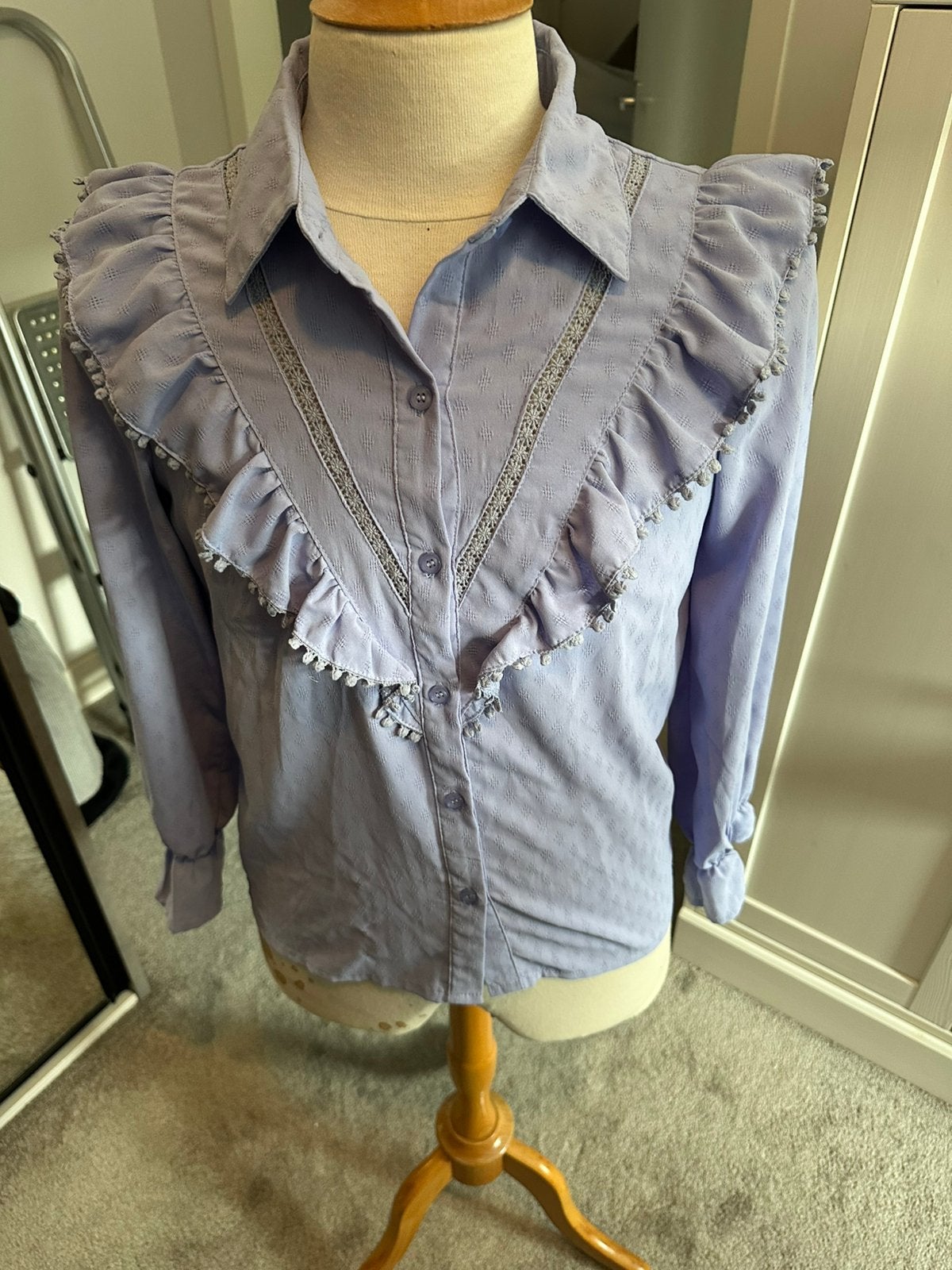 Lila kleurige blouse, Ophalen of Verzenden, Zo goed als nieuw, Maat 36 (S), Paars