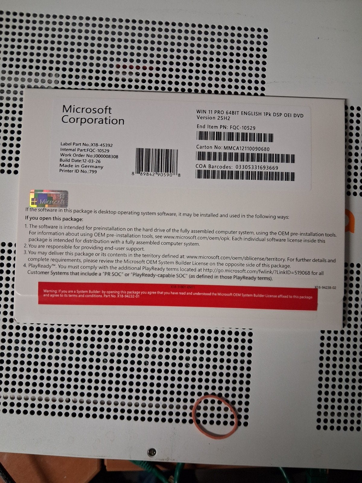 Microsoft Windows 11 Pro licentie dvd pakket, Computers en Software, Besturingssoftware, Ophalen of Verzenden, Nieuw, Windows