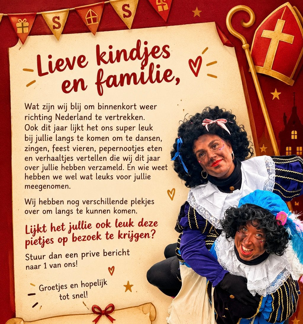 Huisbezoek van twee vrolijke pietjes, Ophalen