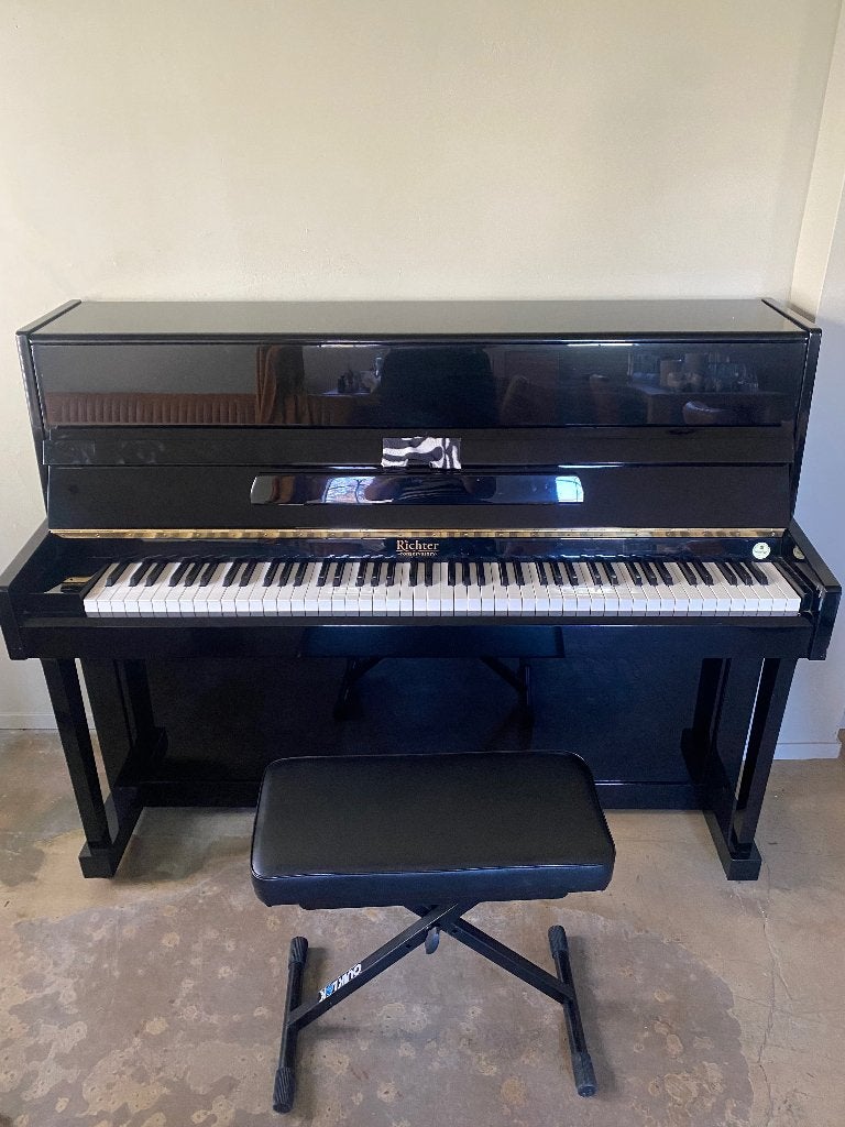 Piano, Muziek en Instrumenten, Piano's, Ophalen, Gebruikt, Zwart, Piano