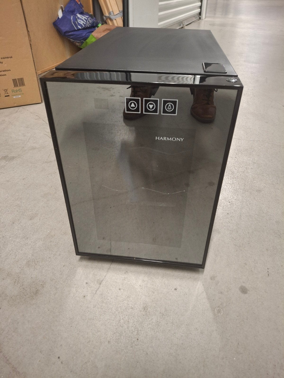 Nieuwe Harmony Wijnkoeler - Energieklasse A - Stijlvol Desig, Witgoed en Apparatuur, Ophalen, Minder dan 85 cm, Nieuw, Minder dan 75 liter