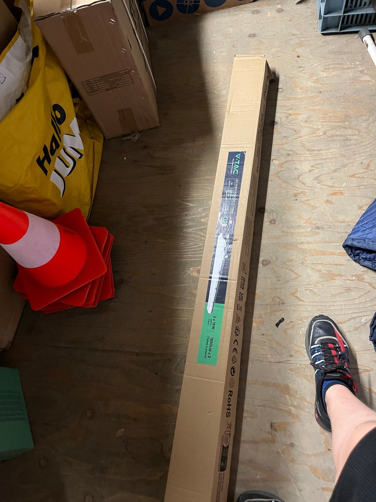 V-TAC LED Waterdichte Armatuur 2x18W - Nieuw in doos, Ophalen, Industrieel, Nieuw, Kunststof