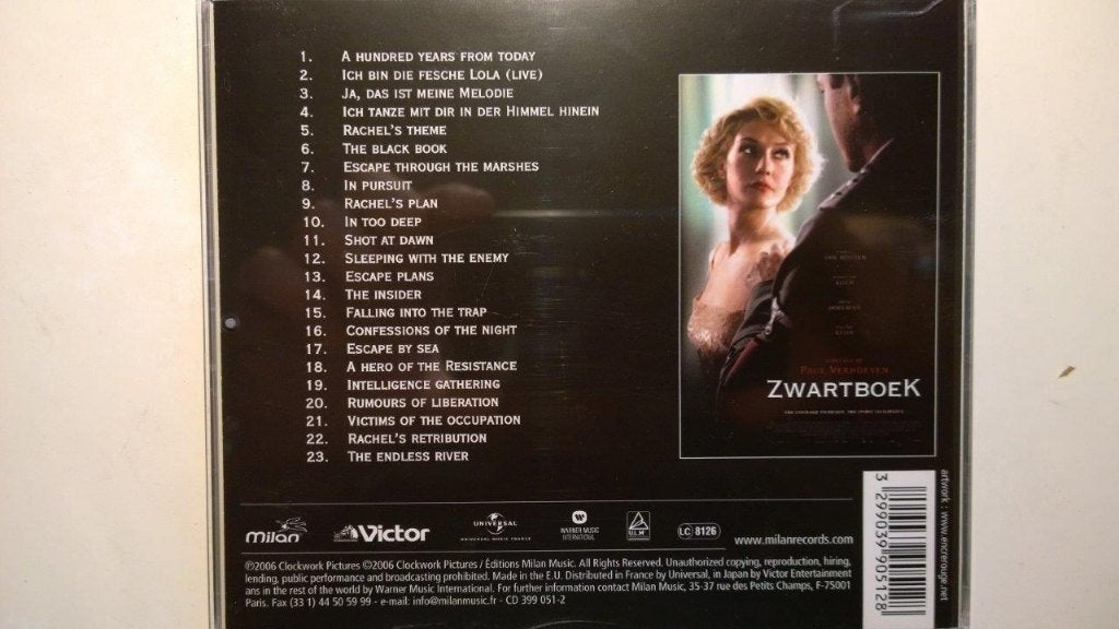 Anne Dudley - Zwartboek (Music From The Motion Picture), Soundtrack, Ophalen of Verzenden, Zo goed als nieuw, Album