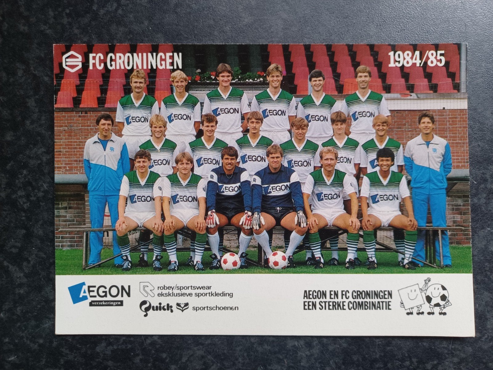 FC Groningen 1984/85 (sport voetbal Groningen), Verzamelen, Ophalen of Verzenden, 1980 tot heden, Sport en Spel