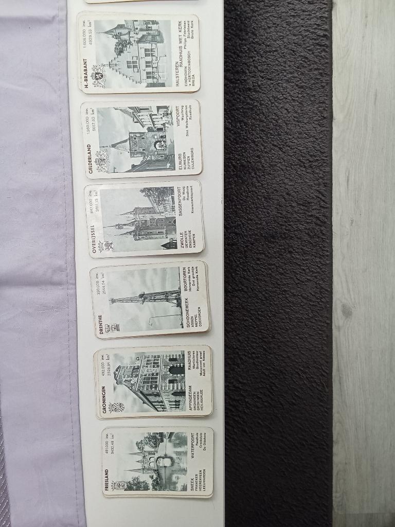 4xkwartet(jaren70)steden-motoren-marine-dieren, Ophalen of Verzenden, Gebruikt, Kwartet(ten)