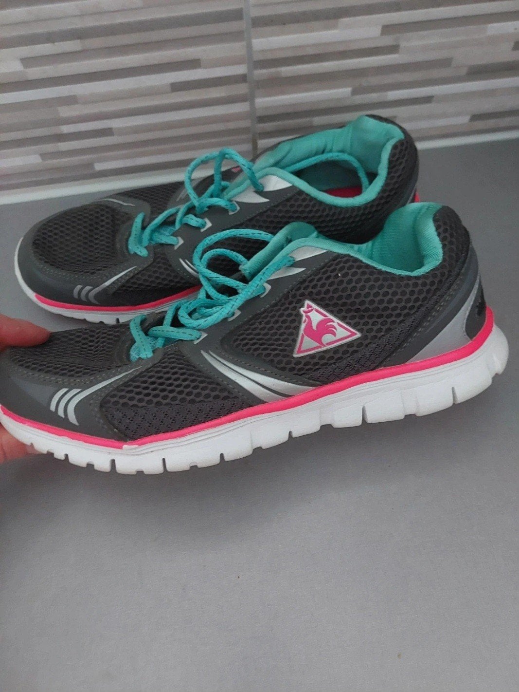 Le Coq Sportif, Ophalen of Verzenden, Le Coq Sportif, Grijs, Sneakers of Gympen