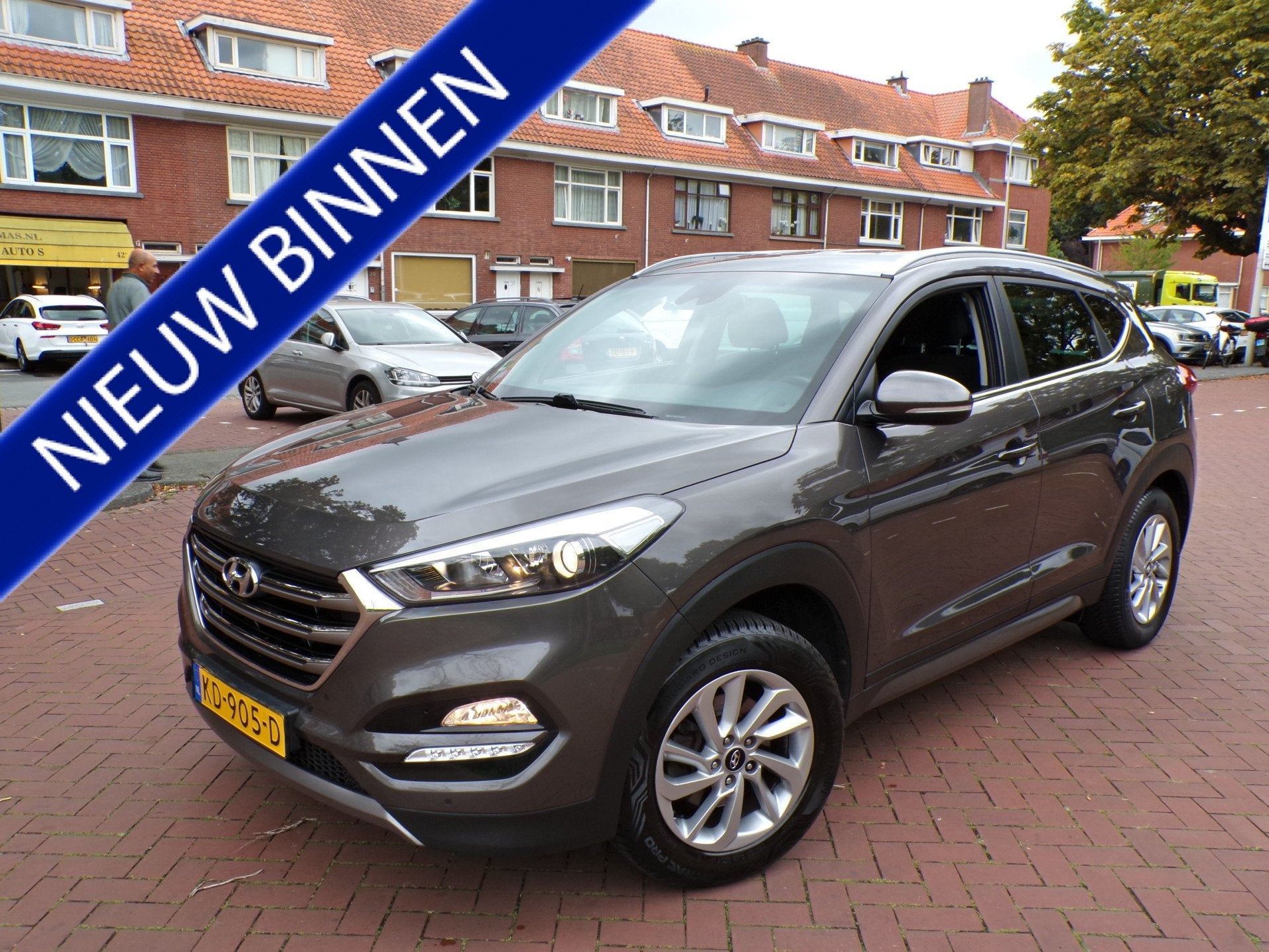 Hyundai Tucson 1.6 GDi Comfort (bj 2016), Voorwielaandrijving, Gebruikt, 4 cilinders, Bruin