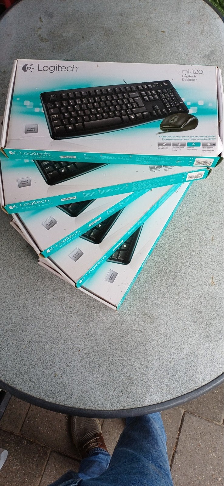5x Logitech MK120 Toetsenbord (zonder muis) - Nieuw in doos, Computers en Software, Ophalen of Verzenden