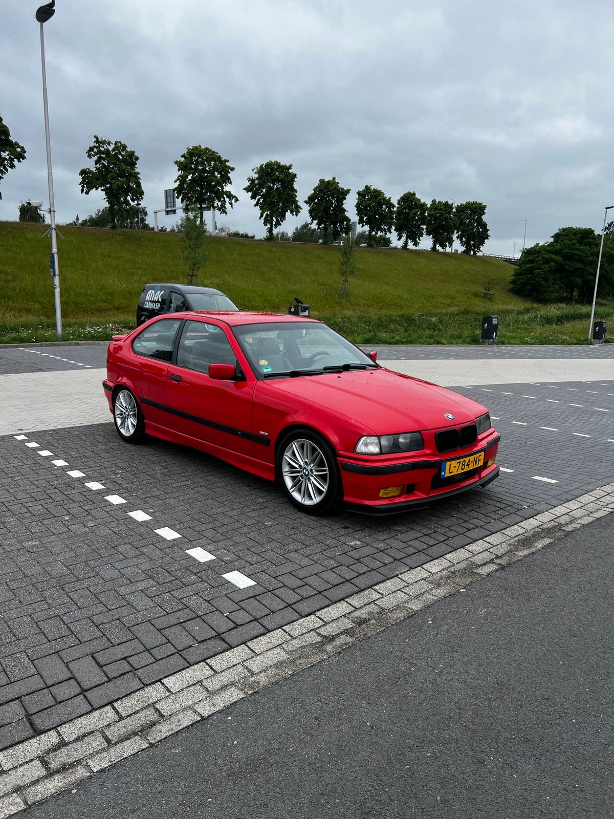 BMW 3-Serie 2.5 TI 323 Compact 1999 Rood, Auto's, BMW, Particulier, 3-Serie, Airbags, Airconditioning, Bluetooth, Elektrische buitenspiegels