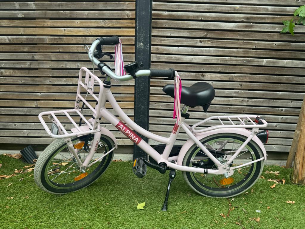 Alpina kinderfiets 16 inch - meisjes fiets, Fietsen en Brommers, Fietsen | Meisjes, Terugtraprem, Ophalen of Verzenden, 16 inch