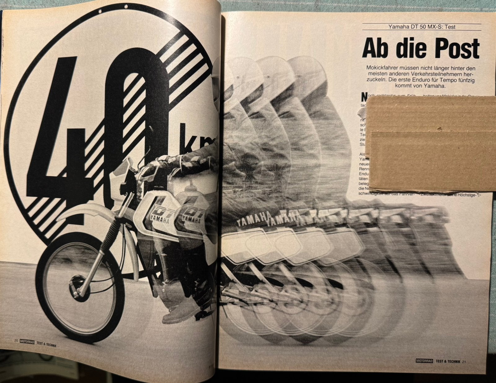 Test 1986 Yamaha DT50 MX S, Verzenden, Zo goed als nieuw, Motoren