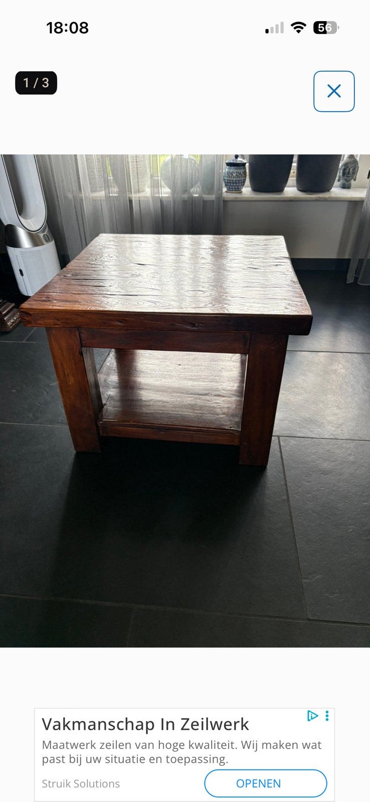 Klassieke salontafel, Ophalen, 50 tot 100 cm, Klassiek, 50 tot 100 cm