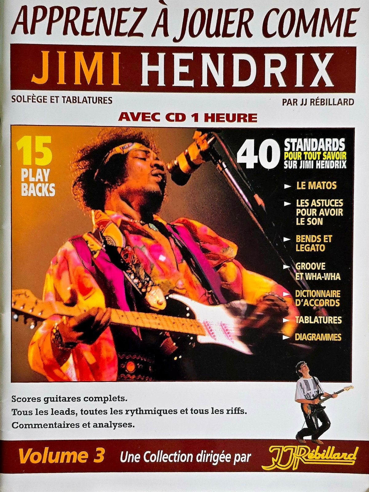 Jimi Hendrix: Leer spelen als - Gitaarles met CD (1 uur), Ophalen of Verzenden, Gebruikt, Les of Cursus, Gitaar