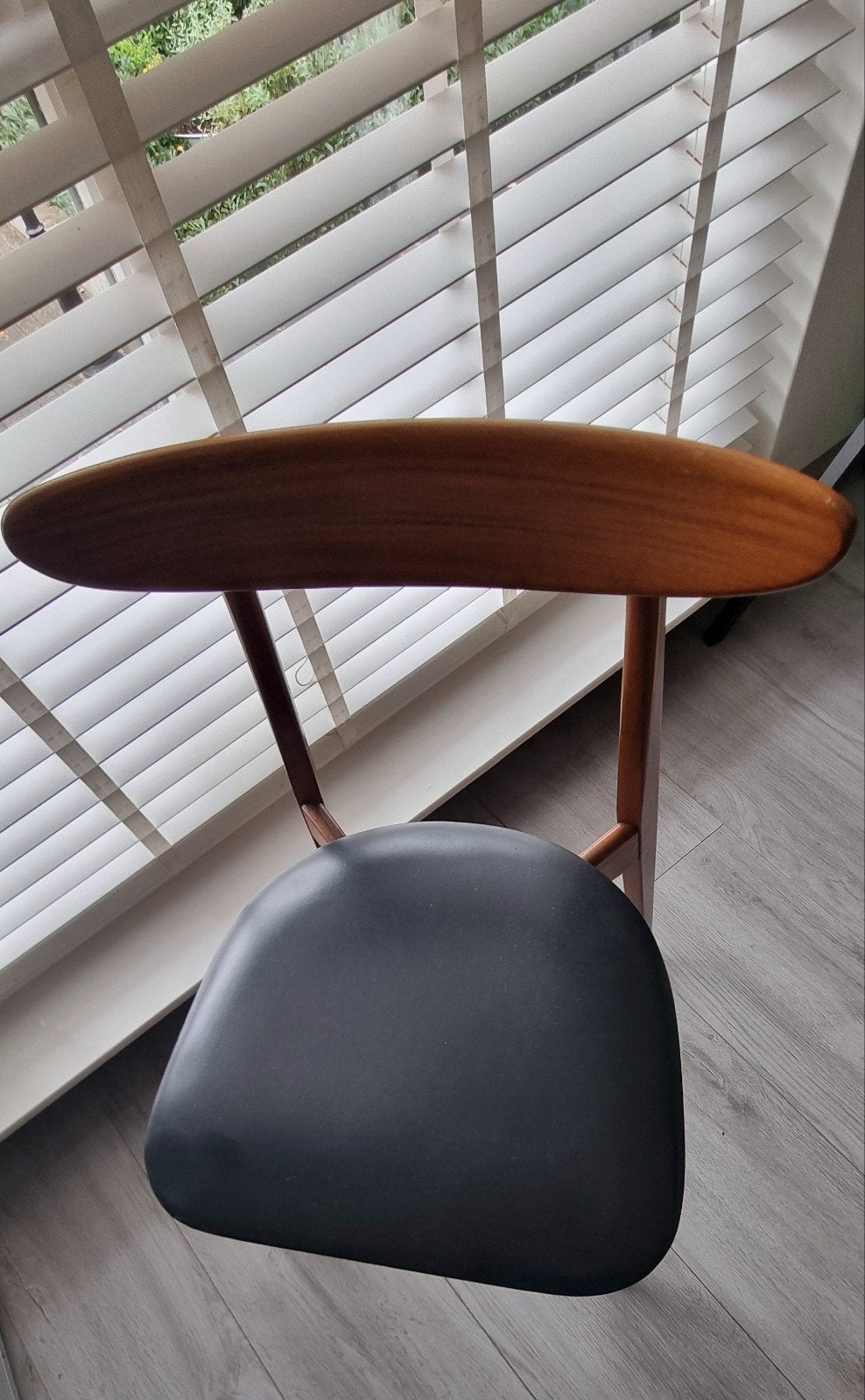 Stoel vintage, Huis en Inrichting, Ophalen, Zwart, Scandinavische stijl, Eén