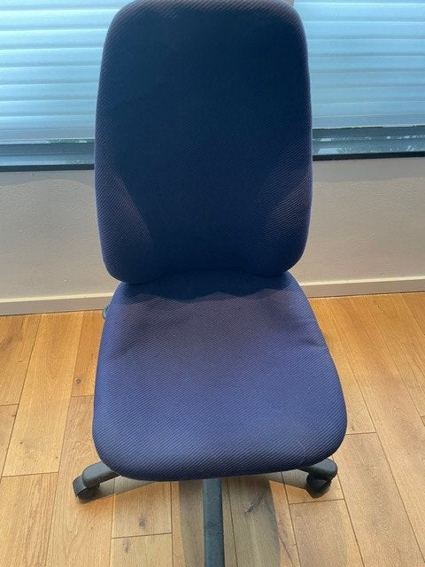 Bureaustoel zonder leuningen, blauw, Ophalen, Gebruikt, Blauw, Eén