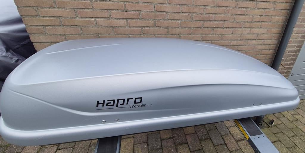Hapro Traxer 5.6 Dakkoffer Zilver - 370L, Auto diversen, Dakkoffers, Ophalen, Zo goed als nieuw