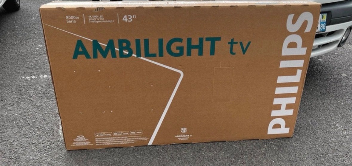 Philips Ambilight 43 inch 4K Smart TV - Voor reparatie, Philips, Ophalen of Verzenden, 4k (UHD), Smart TV