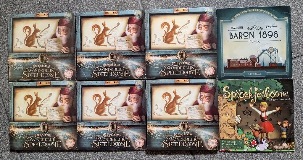 Te koop elf originele CD-singles van De Efteling., Verzamelen, Efteling, Ophalen of Verzenden, Zo goed als nieuw, Overige typen