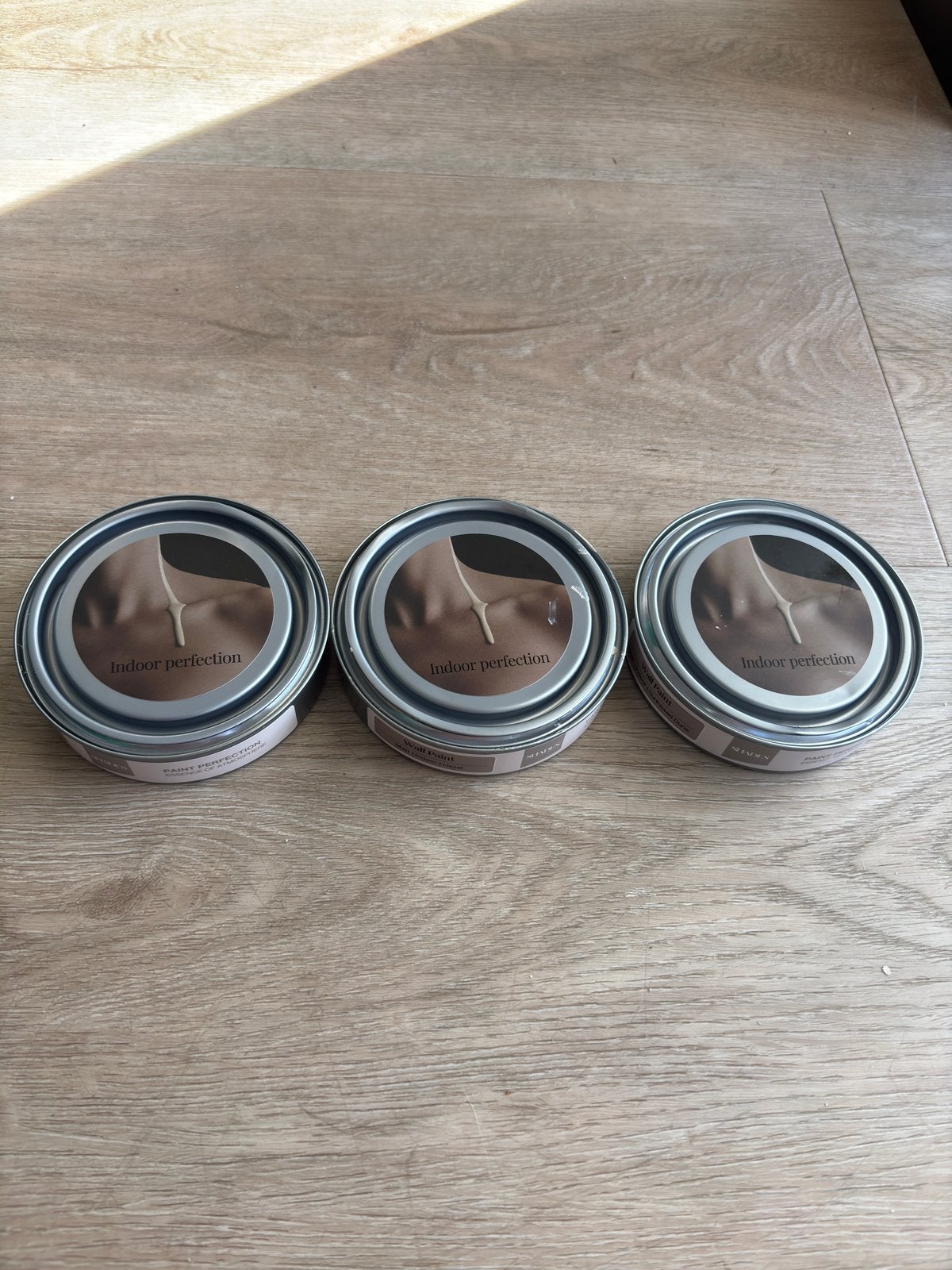3x Eric Kuster muurverf testers Sunkissed Dune, Dune, Hazel, Beige, Nieuw, Ophalen of Verzenden, Verf