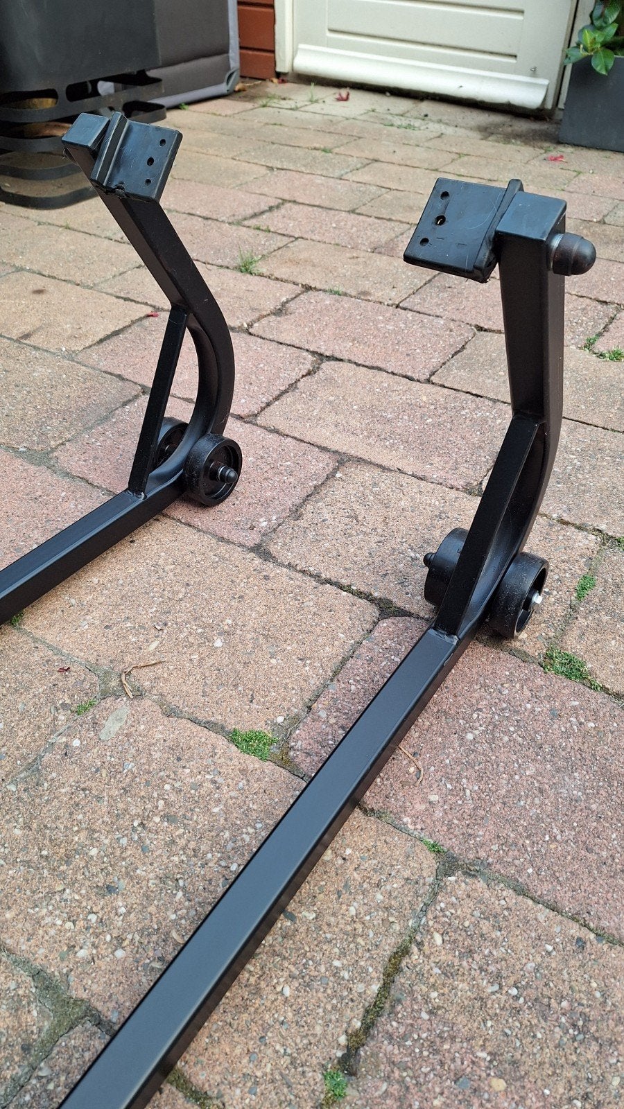 Motorfiets paddockstand / motorlift, Ophalen