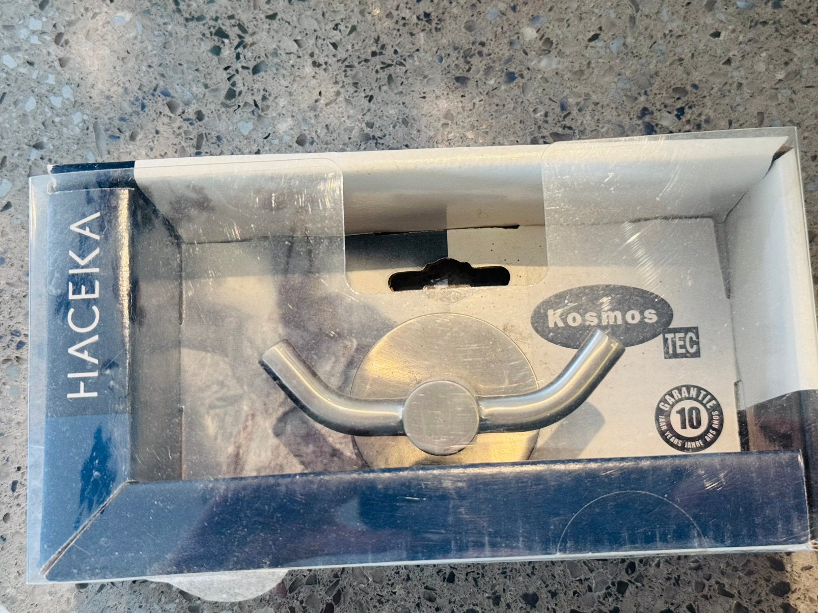 Haceka Kosmos dubbele handdoekhaak RVS-llook, Overige merken, Nieuw, Ophalen of Verzenden, Handdoekhaak