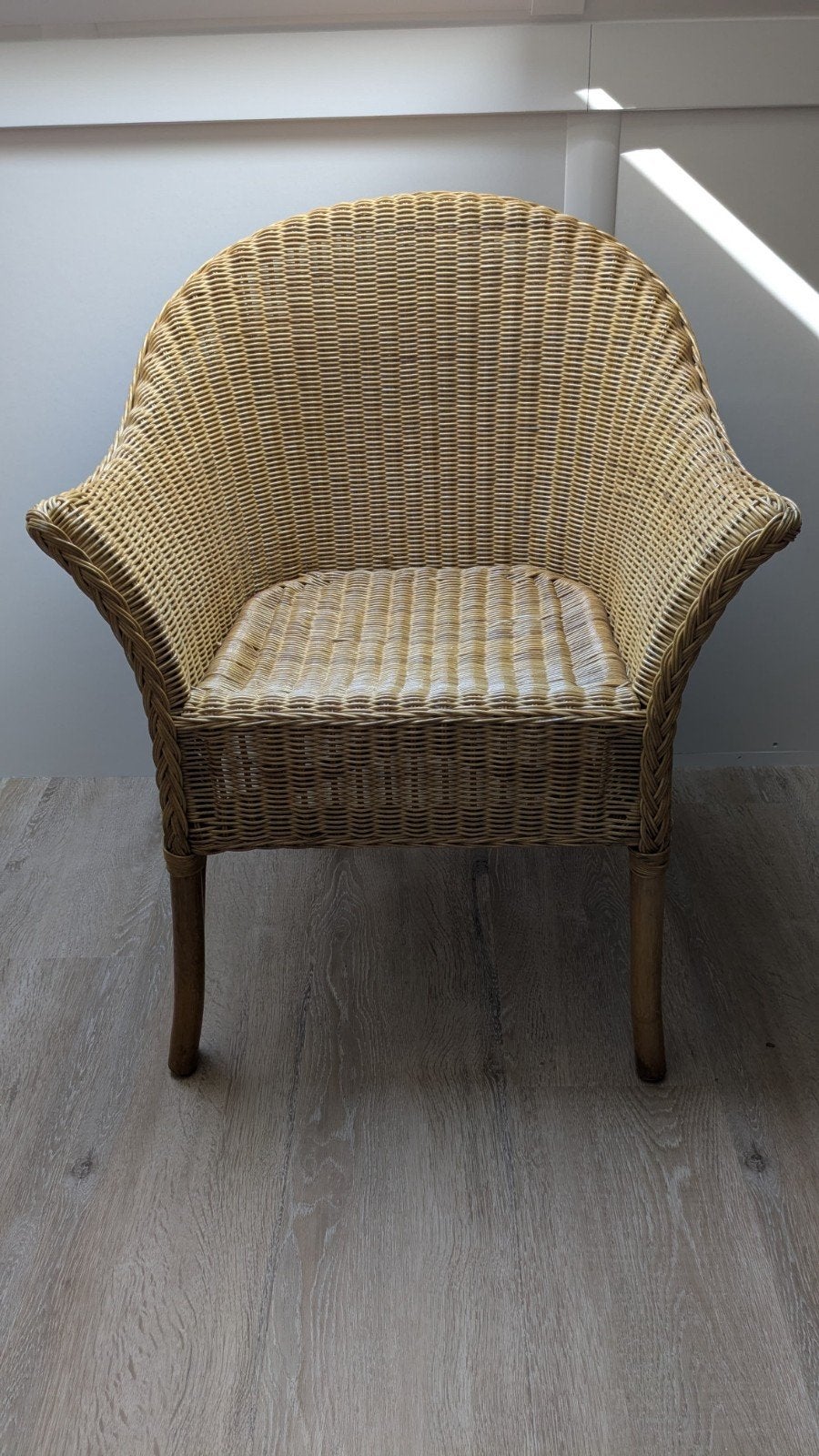 Rotan stoel, Huis en Inrichting, Stoelen, Ophalen, Gebruikt, Bruin, Eén