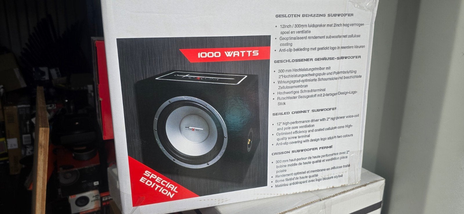 Excalibur X12C 1000 Watt Subwoofer - Nieuw in Doos, Ophalen of Verzenden