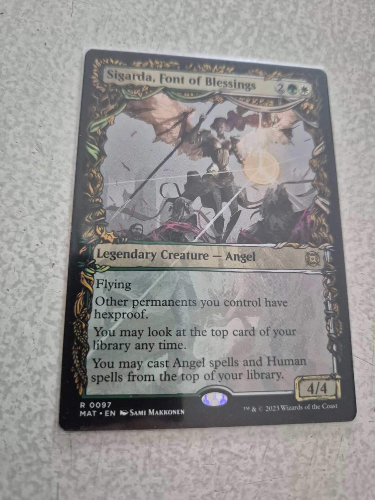 Sigarda, Font of Blessings - Magic: The Gathering Kaart, Ophalen of Verzenden, Zo goed als nieuw, Losse kaart