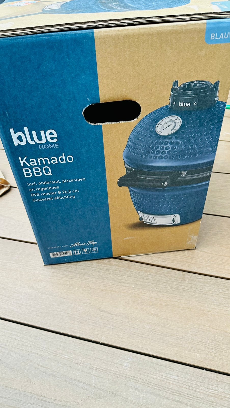 Kamado BBQ – Nieuw & compleet (incl. pizzasteen en hoes), Ophalen, Nieuw