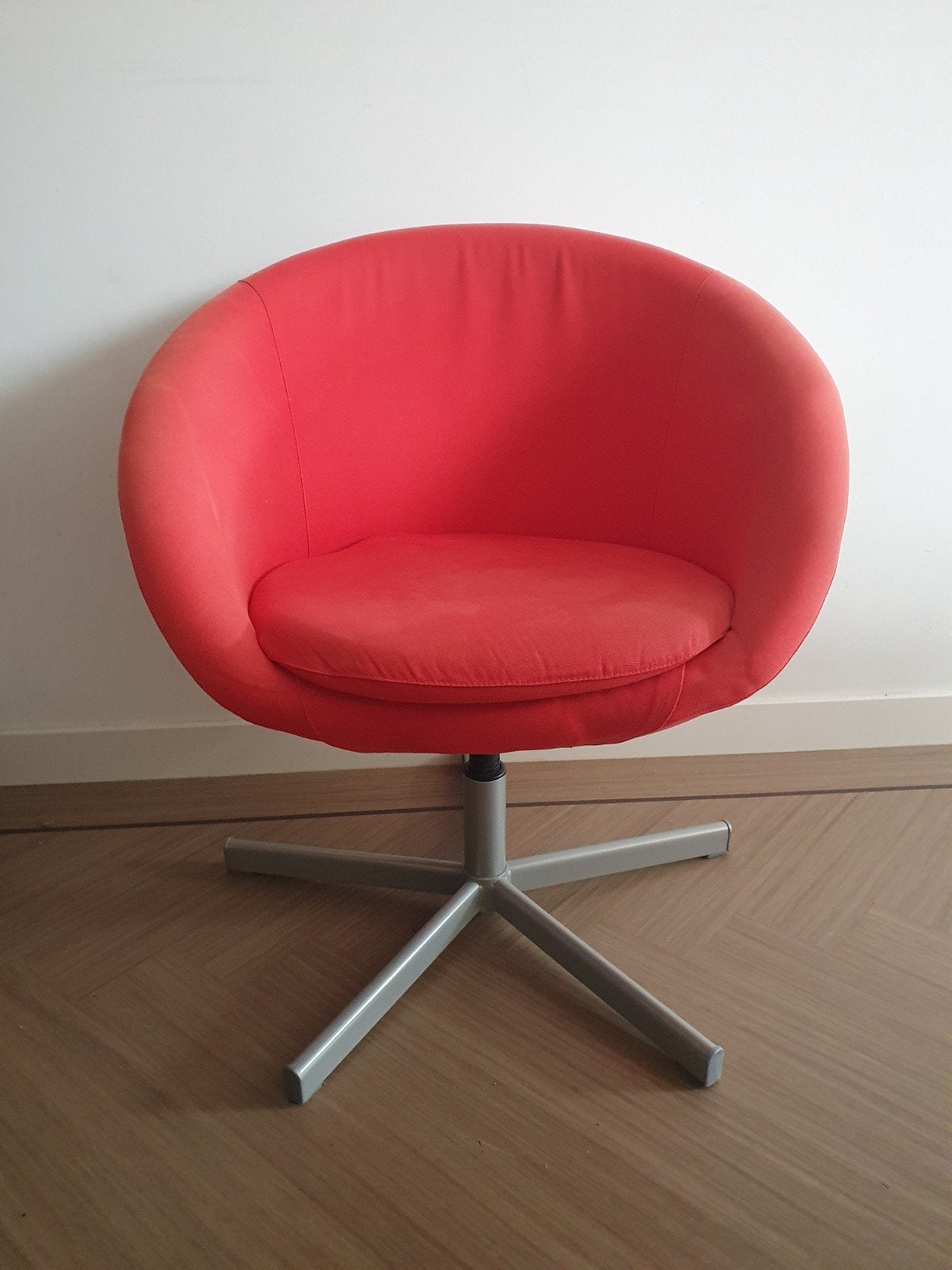 Rode Ikea Skruvsta draaibare bureaustoel, Ophalen, Gebruikt, Rood, Bureaustoel