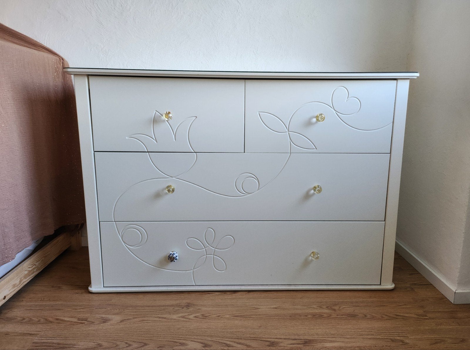 Commode wit, Ophalen, Gebruikt, 50 tot 70 cm, 100 cm of meer