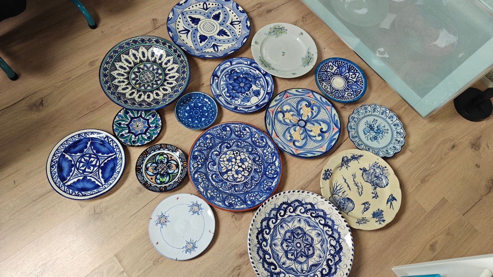 Prachtige handgeschilderde decoratieve borden, Antiek en Kunst, Ophalen