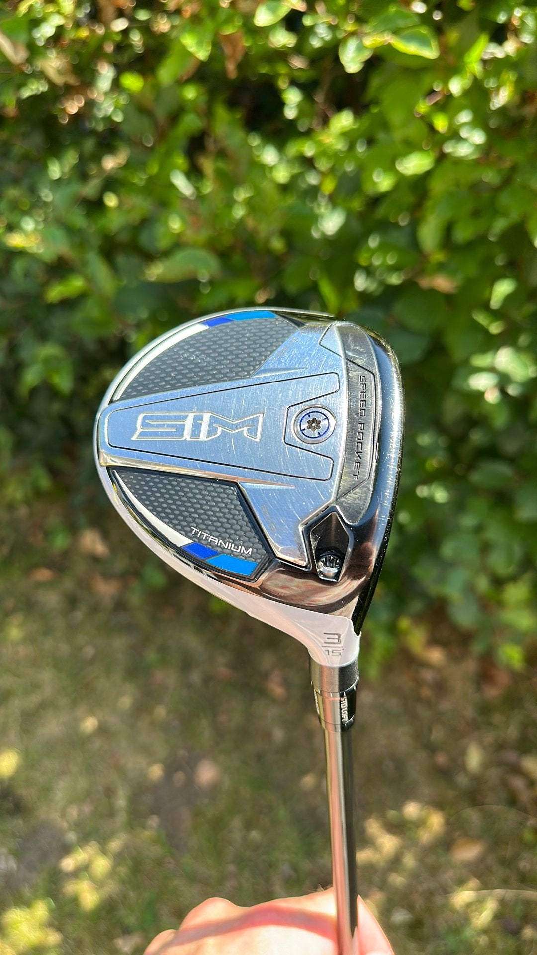 Taylormade Sim Ti houten 3 Diamana D+ 70 stiff, Ophalen of Verzenden, Gebruikt, Club