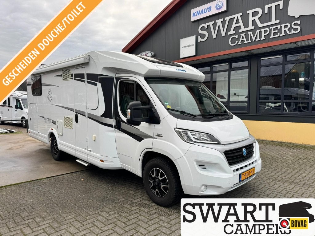 Knaus Sky TI 700 MEG Silver Selection 150 pk GRATIS STALLING, Caravans en Kamperen, Campers, Standaard zit, Ringverwarming, Fiat
