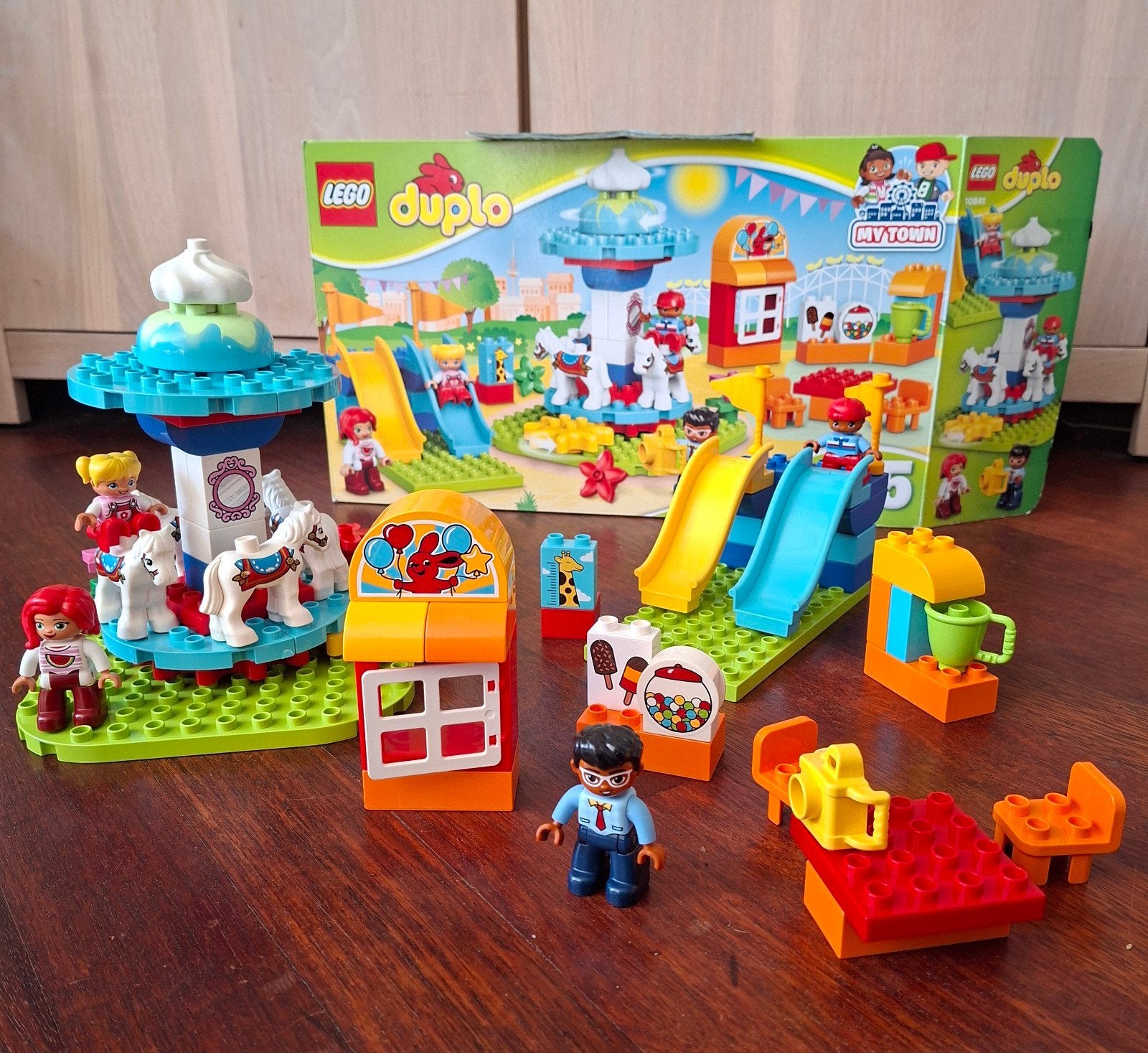 Lego Duplo 10841 - Kermis/speeltuin 2-5 jaar, City, Inclusief instructies, Ophalen of Verzenden, Zo goed als nieuw