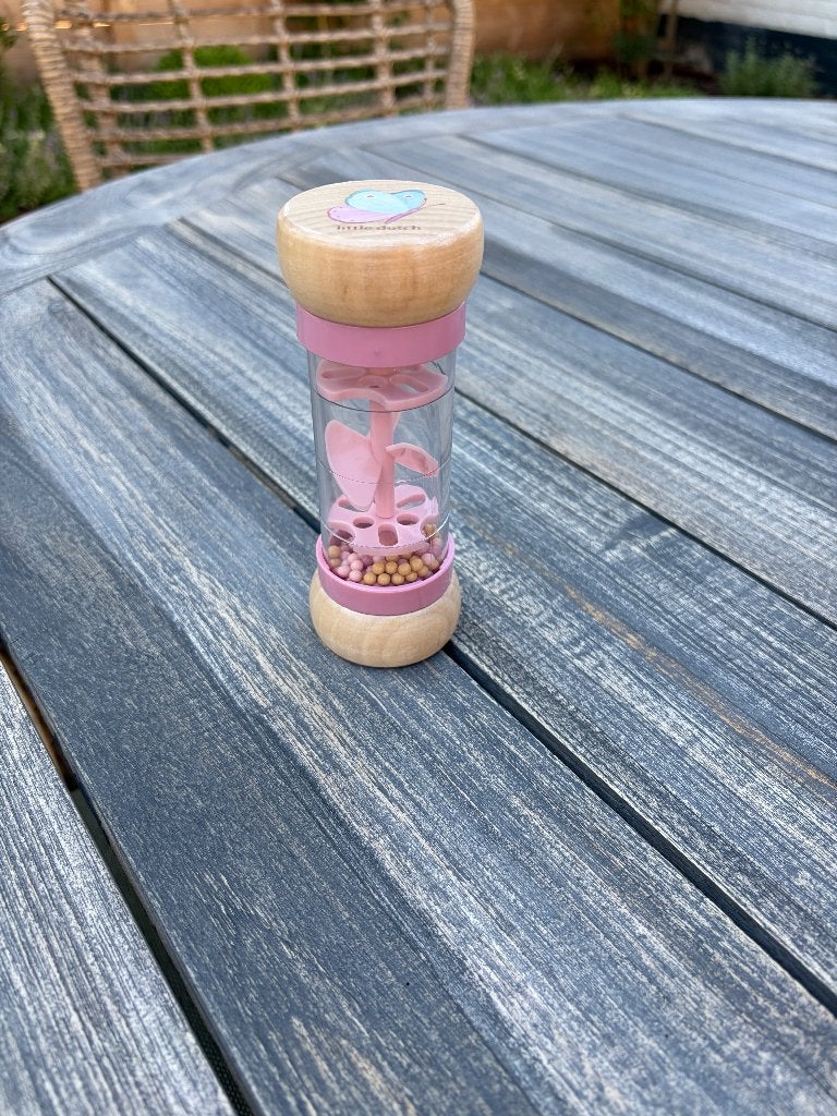 Little Dutch regenrammelaar Fairy Garden, Ophalen of Verzenden, Zo goed als nieuw, Rammelaar, Met geluid