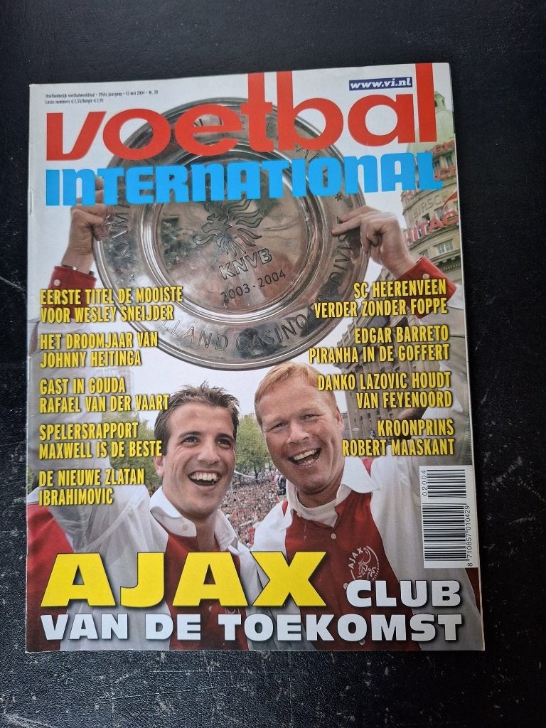 Magazine - Ajax landskampioen 2004, Ophalen of Verzenden, Zo goed als nieuw, Ajax, Boek of Tijdschrift