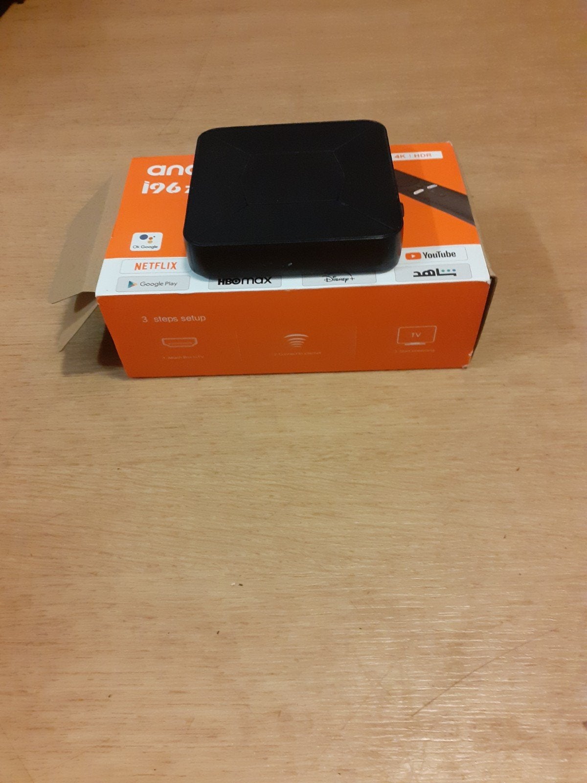 Android TV Box 4K met afstandsbediening, Ophalen
