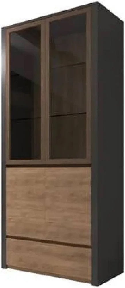 Meubella Monaco TV-meubel, dressoir en vitrinekast set, Gebruikt, Ophalen of Verzenden, 200 cm of meer, Met lade(s)