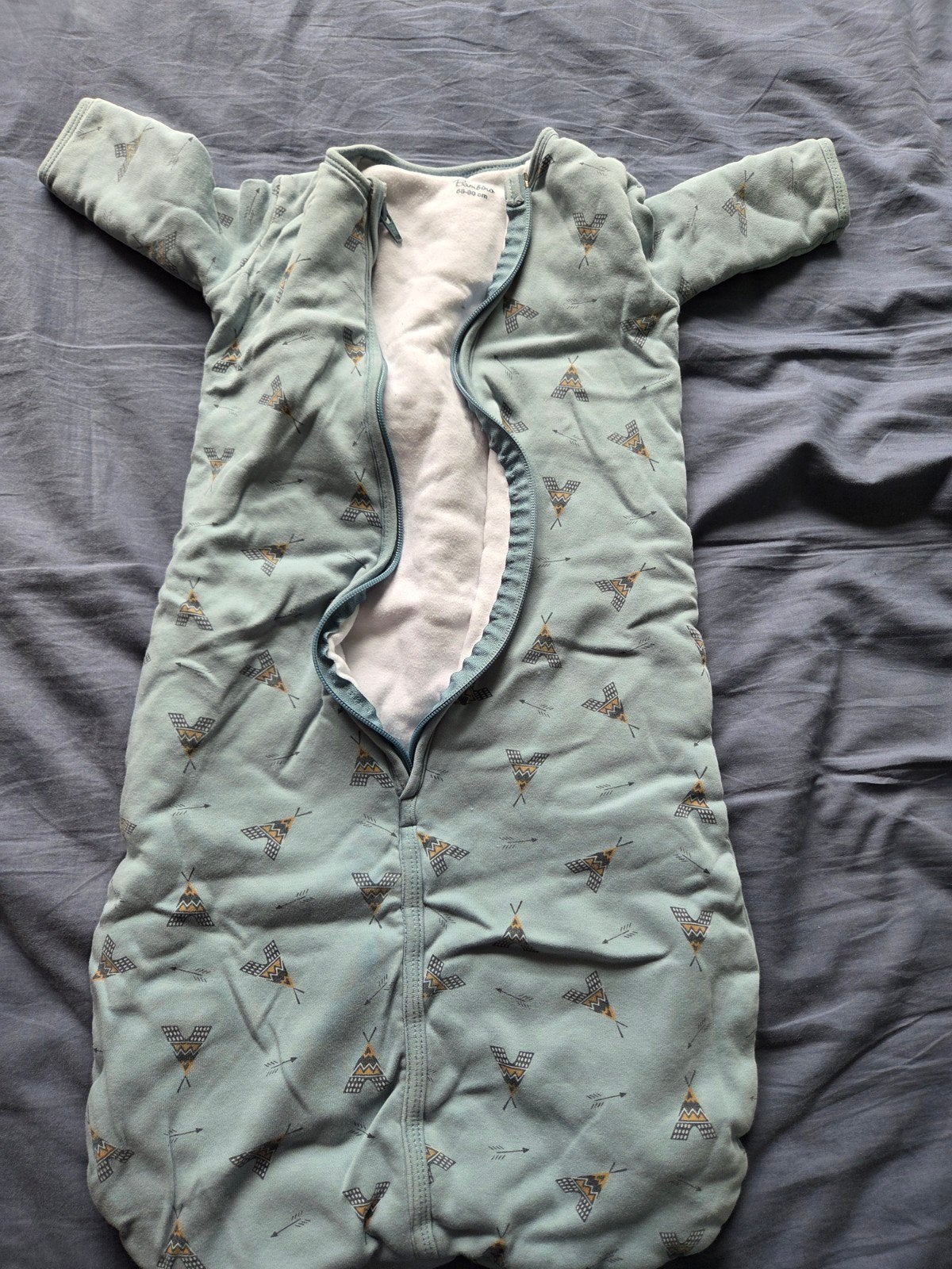 Bambino slaapzak 68-80 cm, Kinderen en Baby's, Gebruikt, Slaapzak, Blauw, Bambino