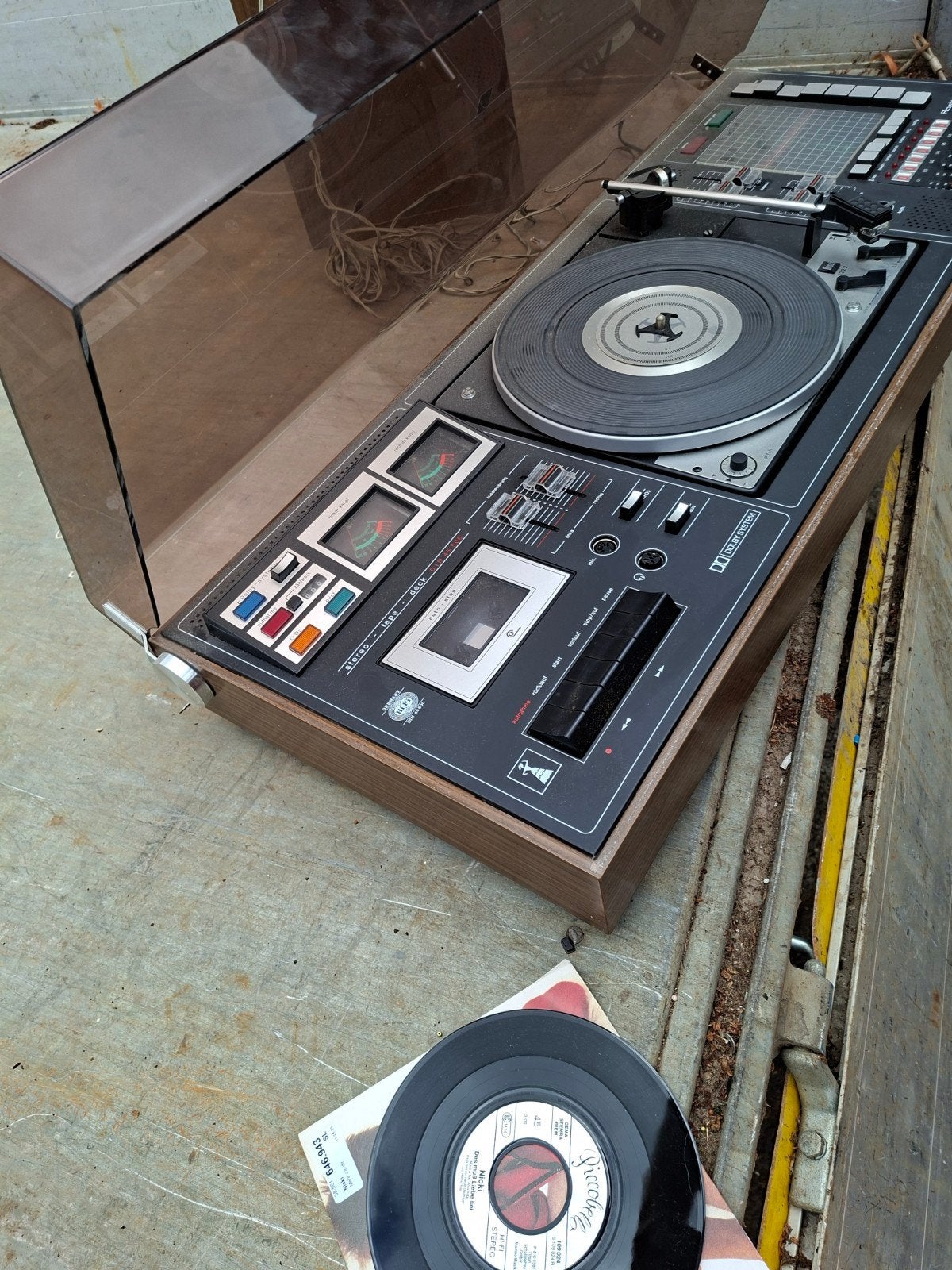 Vintage Rosita 2000 Exklusiv Stereo Set met Dual 1222, Ophalen, Niet werkend, Platenspeler, Dual