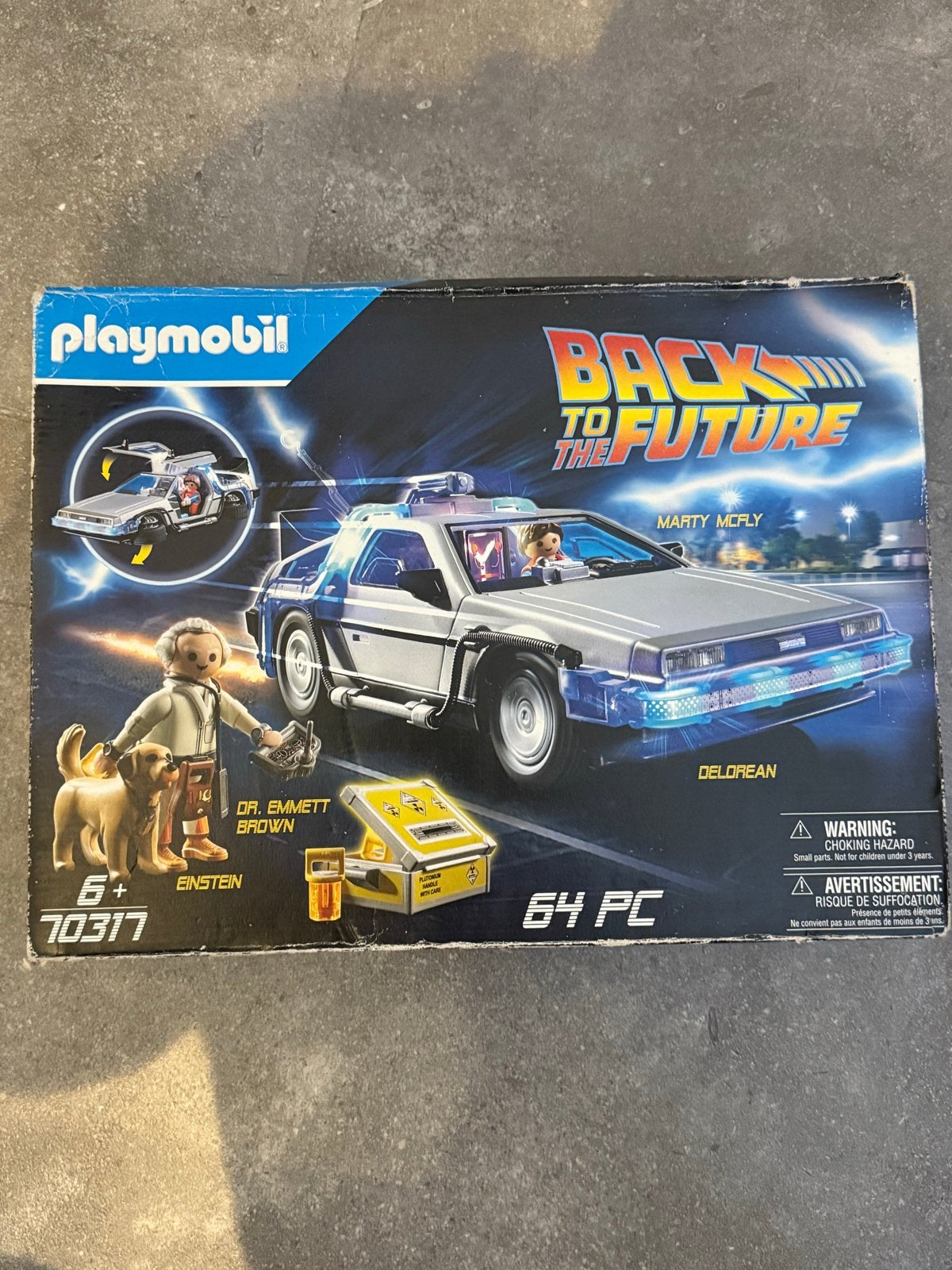 Playmobil Back to the Future DeLorean - 70317 Nieuwstaat, Ophalen of Verzenden, Zo goed als nieuw