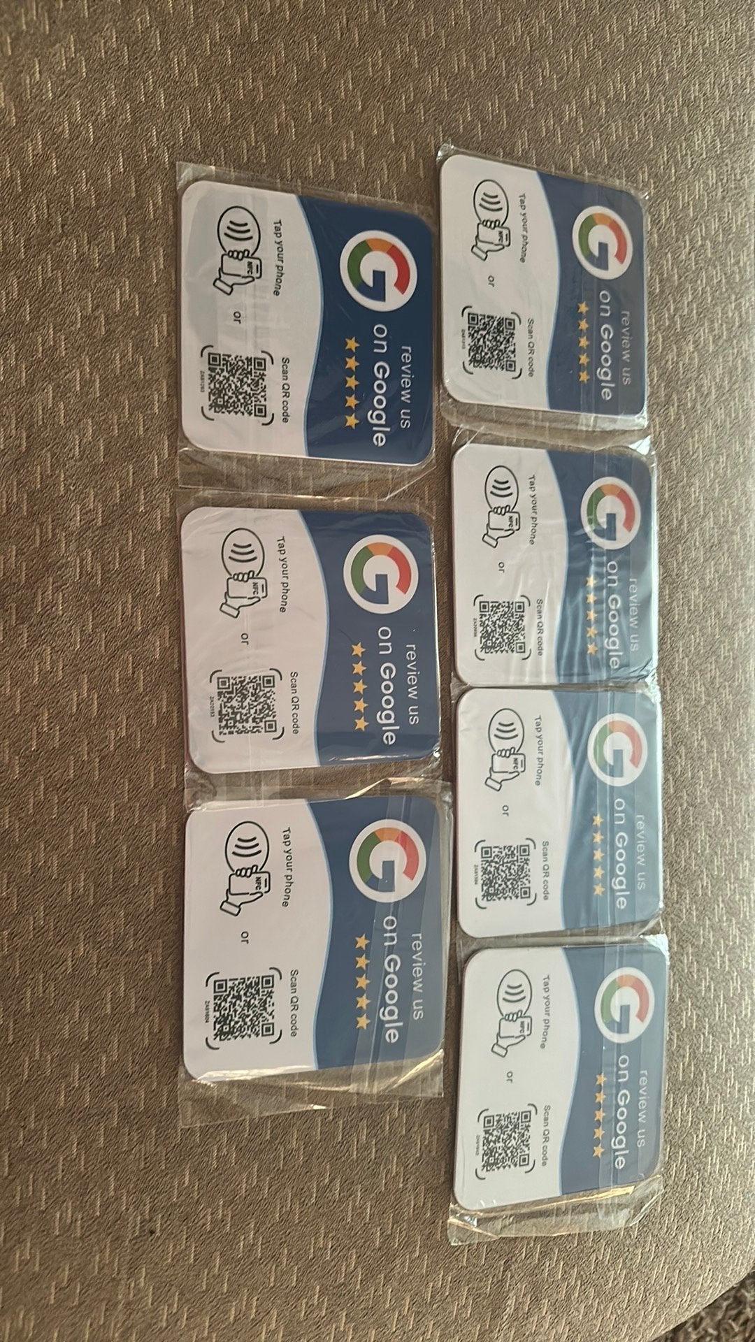 Google review cards, Ophalen, Zegels, Bonnen of Punten