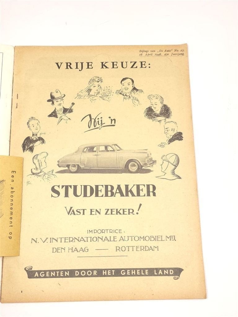 De Auto 1948 — Eerste RAI Nummer met Prijzenbijlage, Ophalen of Verzenden, Gelezen, Algemeen