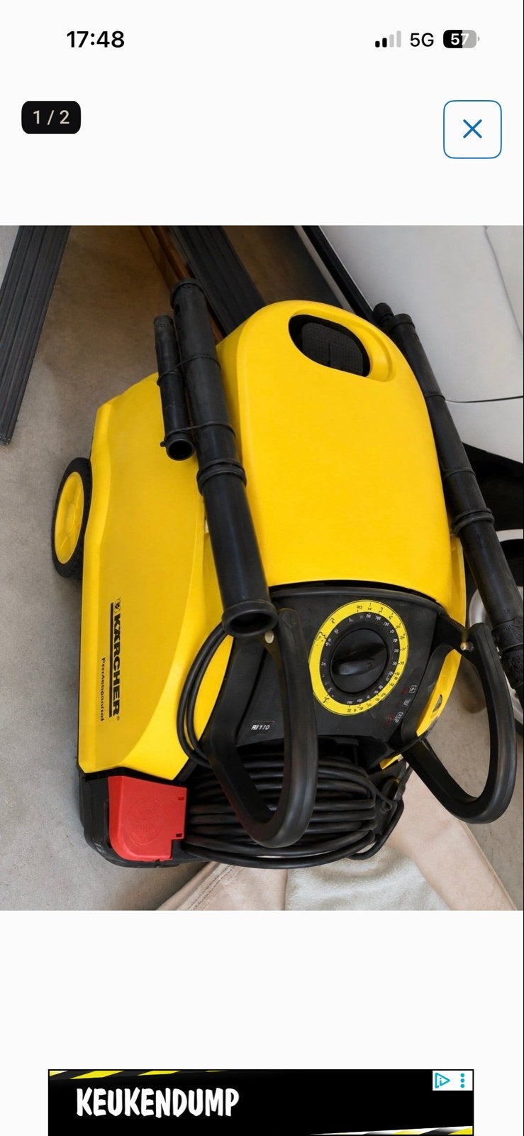 Karcher HDS 558 CSX Hogedrukreiniger 150 graden warmwater, Ophalen, Gebruikt, Elektrisch