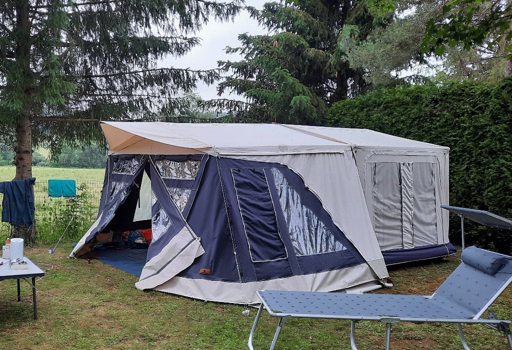 Vouwwagen Combi Camp Country Xclusive 2021 Grey edition, Ophalen, Combi-Camp, Tot en met 2, Aanwezig