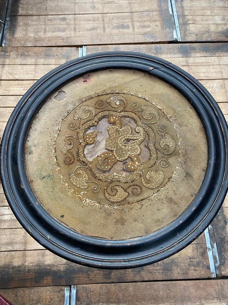 Frans antiek wijntafeltje tafeltje bijzettafeltje rond, Ophalen