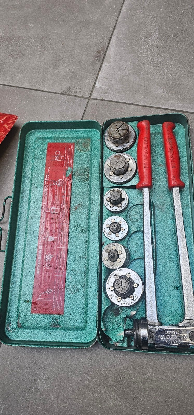 Rothenberger No. 1.1000 Pijp-expander-set (12-42mm), Ophalen of Verzenden, Gebruikt, Overige typen, Overige merken